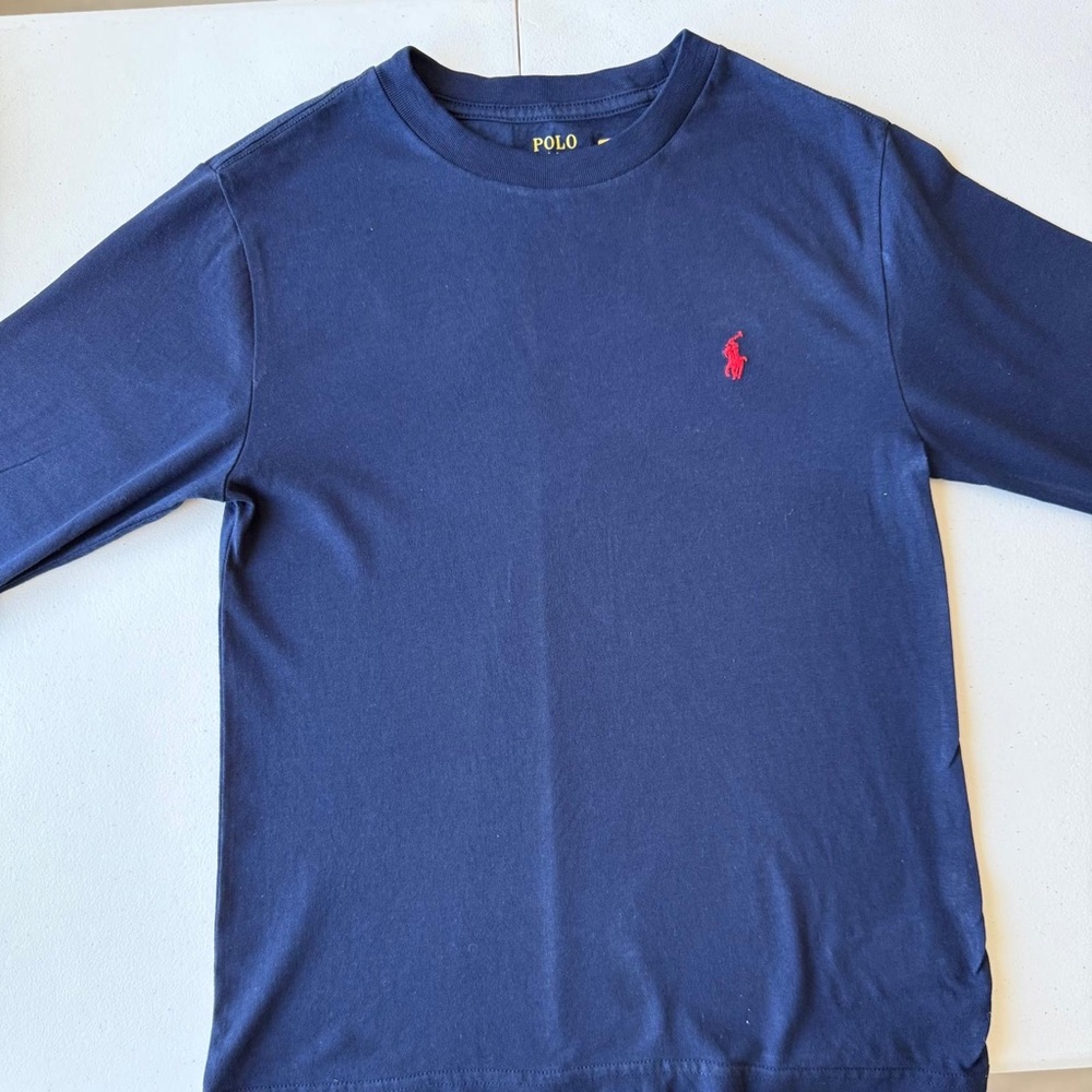 Polo by Ralph Lauren Kids Long Sleeve Shirt in Deep Blue